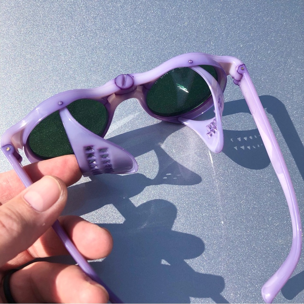 Vintage Flat Glass Lens Sunglasses By Nylon France - Picture 11 of 12